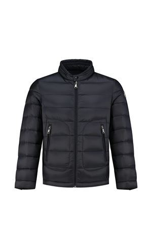 blue polyamide jacket MONCLER KIDS | L19541A00035597YF778